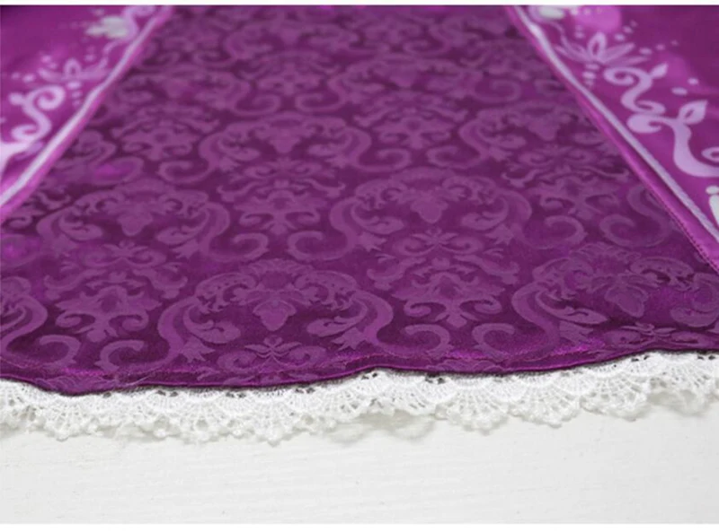 Movie Tangled The Princess Rapunzel Dresses Halloween Party Cosplay Costume Women's Fashion Purple Satin |
