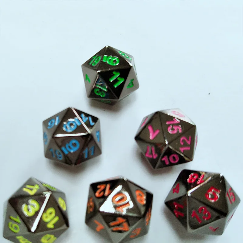 

1Pcs new trade 20mm metal dice