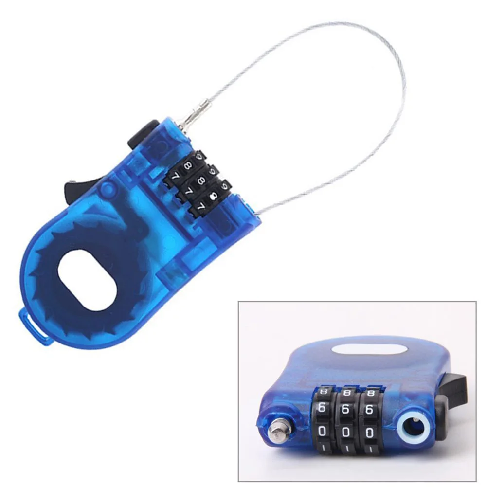 3 значный тросик безопасности Противоугонный замок для защиты от кражи лыжный