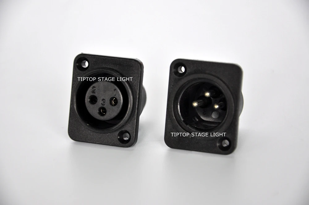 TP C04 200 шт. пластиковый корпус 3 контактный разъем XLR DMX512 клемма сигнала