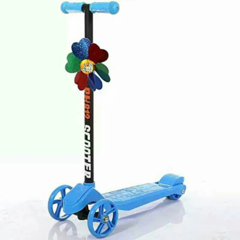 Детский самокат для малышей из искусственной кожи 3 колеса модная уличная