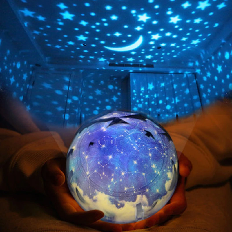 

LED Night Light Starry Sky Magic Star Moon Planet Projector Lamp Cosmos Luminaria Baby Nursery Light For Birthday Kids Gift