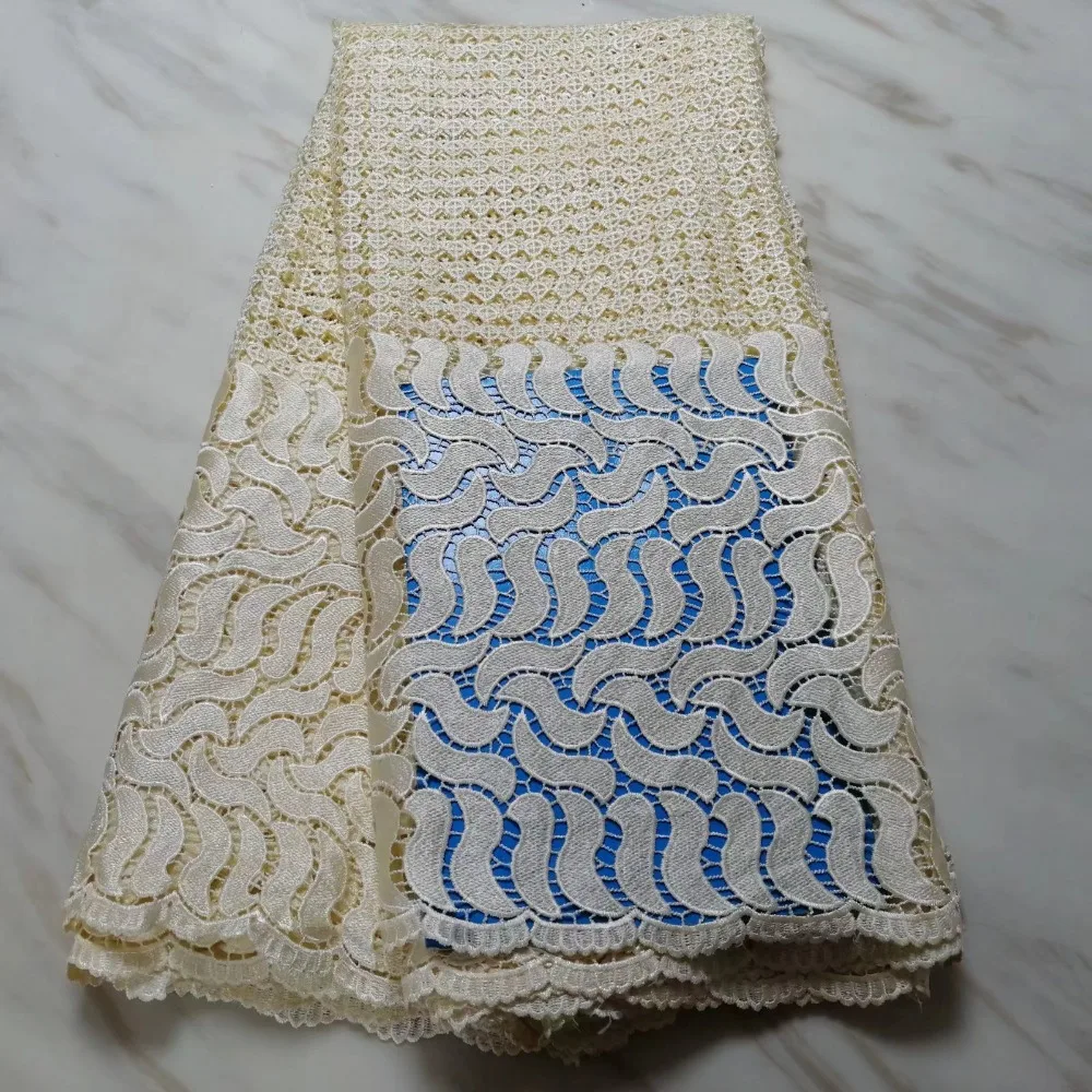

Cassiel Design African Guipure Lace Material With Stones Latest African Guipure Cord Lace Fabric Online Blue