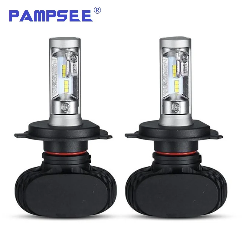 PAMPSEE S1 Автомобильные светодиодные фары H7 H13 9005 HB3 9006 HB4 H4 автомобильные лампы 6500K CSP