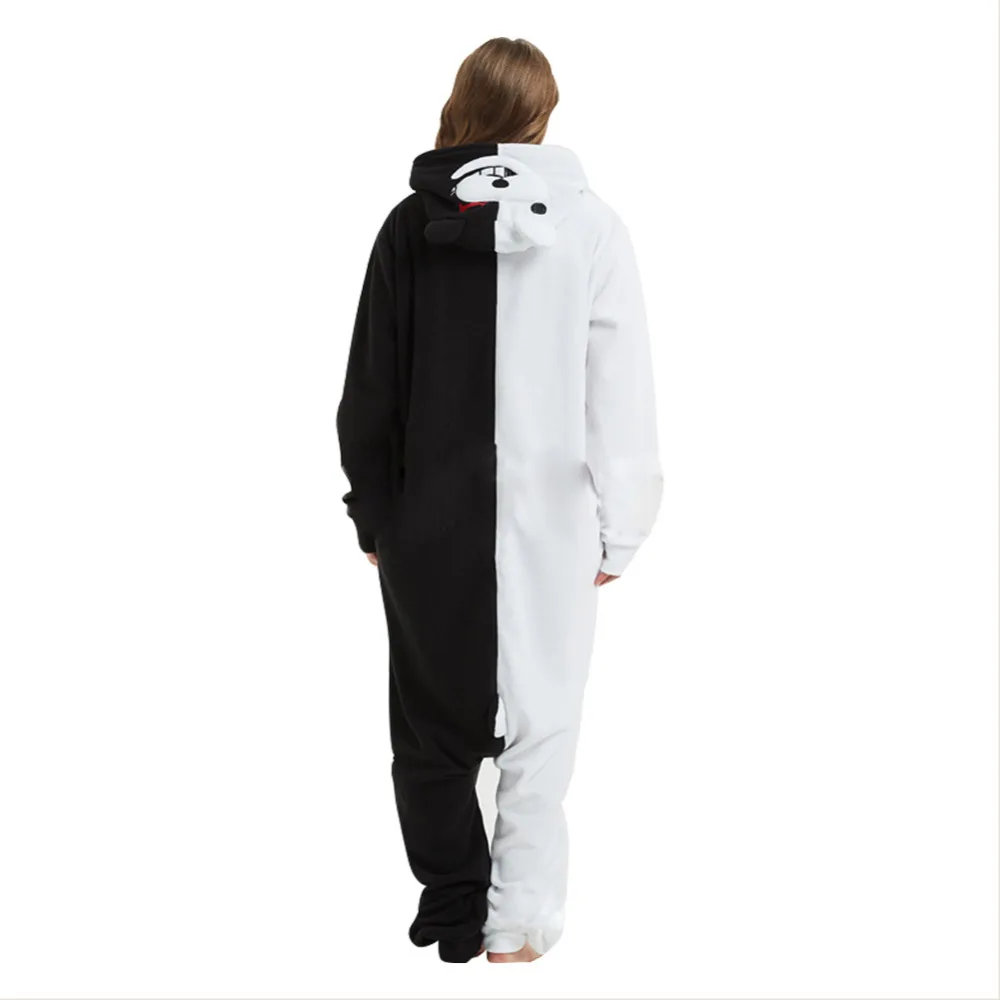 Danganronpa monokuma пижамы Косплэй унисекс одежда для сна взрослых медведь Монокума