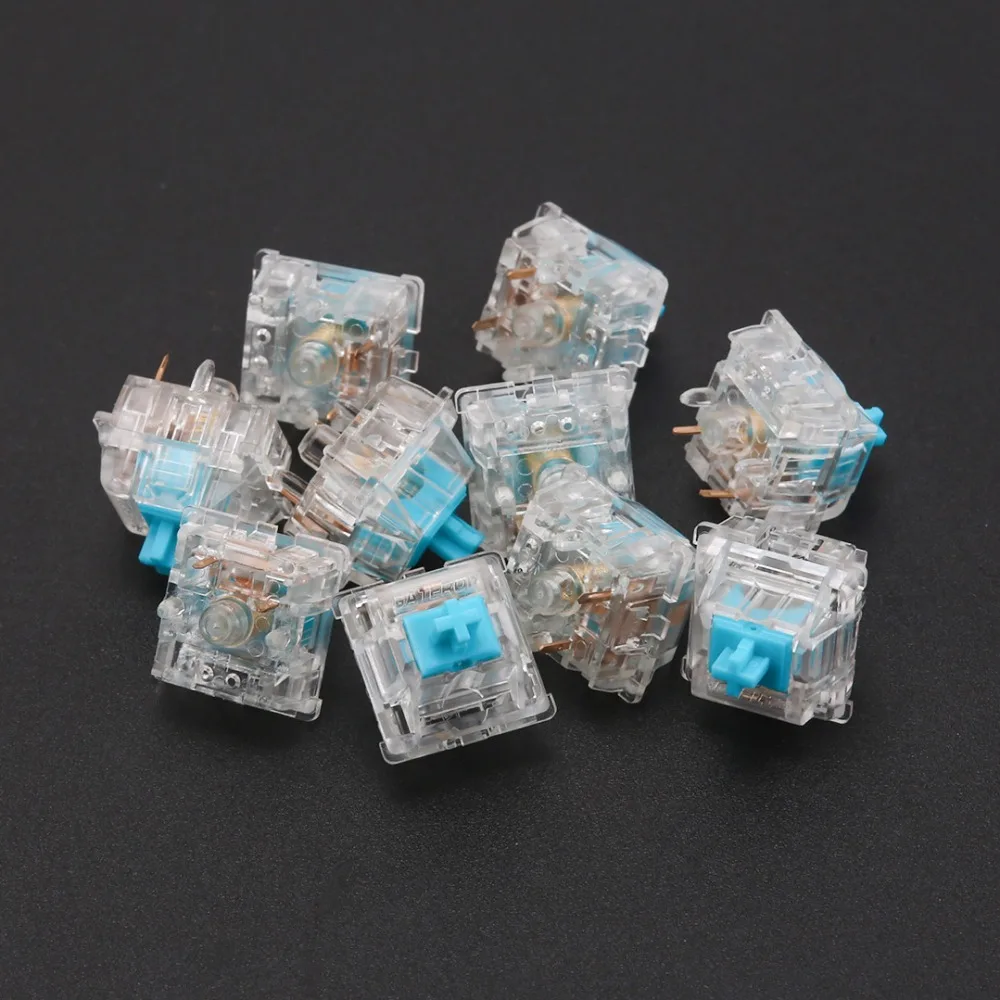 Синие переключатели zilent V2 62g/65g/67g/78g для механической клавиатуры