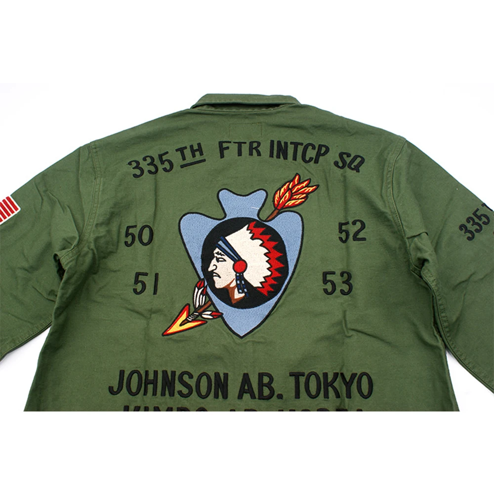 2019 Весенняя свободная Мужская куртка с вышивкой Ретро стиль США армия карго ВВС