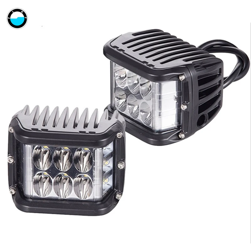 Goede 21 Paar/2 Stuks Side Shooter Dual Led Cube Werk Licht Voor Suv Truck Auto Atv 4 Inch 3 Side Shot Pod Cubes Led 'S Werk Licht.