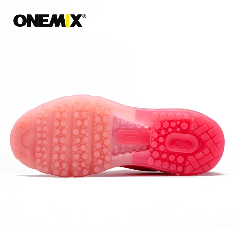 ONEMIX женские кроссовки с воздушной подушкой, женская обувь для бега, мягкая модная дышащая сетчатая уличная спортивная обувь, большой размер 43