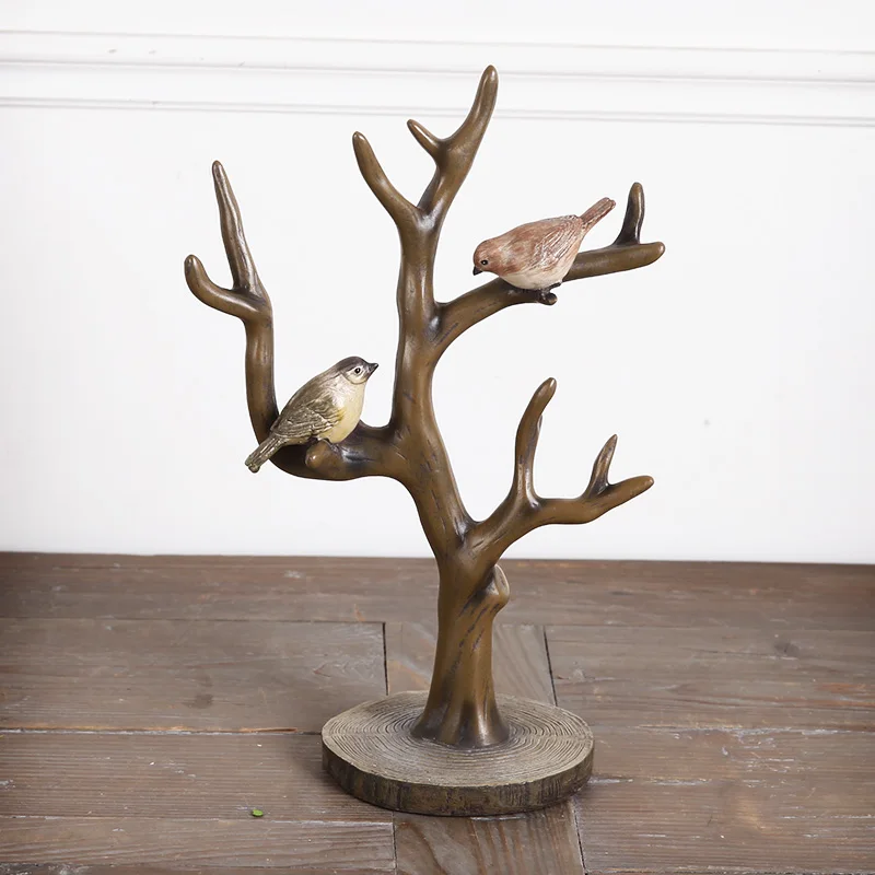

American retro rural branches bird jewelry frame of European and American style creative arts and crafts ornaments