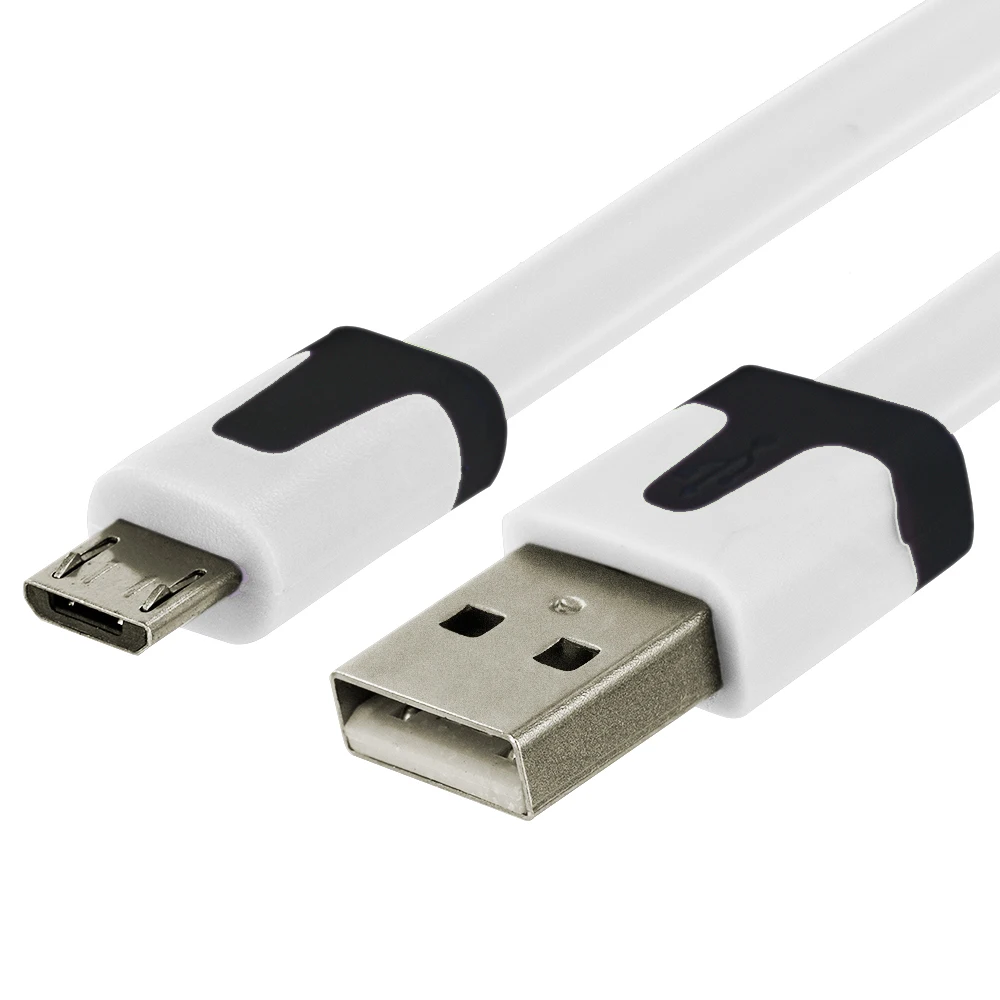 100 шт./партия плоский аксессуар для лапши пачки Micro USB кабель передачи данных шнур 3