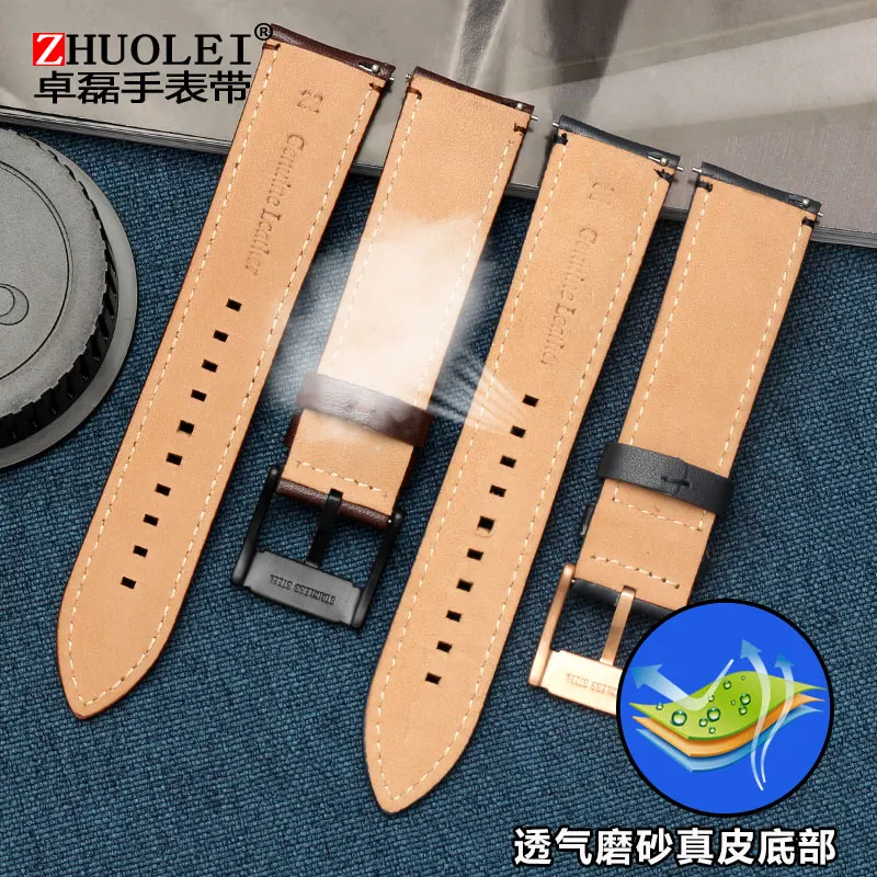 Модные часы с кожаным ремешком подходят для FS4735 FS4812 ME3052 3054 22 мм ремешок часов