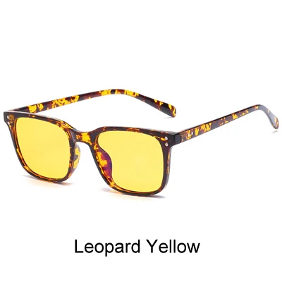 Leopard Yellow Двух часах TR90 гибкие очки оправа, желтые игровые очки для компьютера антибликовыми свойствами блокирует свет очки для близоруких X5025 - Цвет оправы: Leopard Yellow