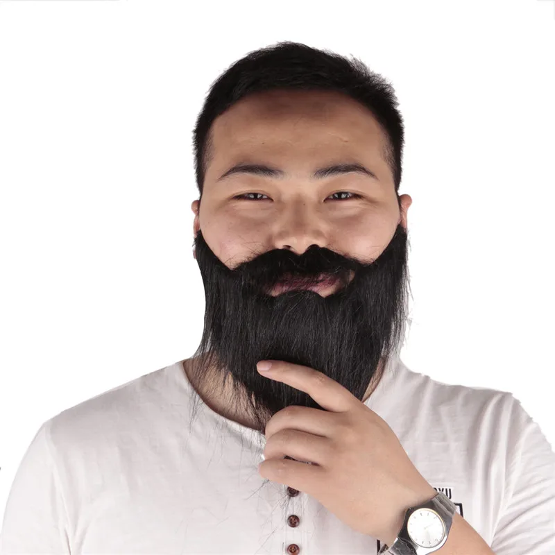 Забавный костюм для мужчин 1 шт. вечеринки Хэллоуина бороды лица маскировки волос