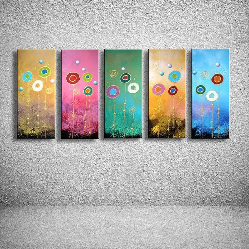 

Картина маслом на холсте ручной работы, современная картина африканскими цветами, лучшее искусство, картина маслом, оригинал, непосредстве...