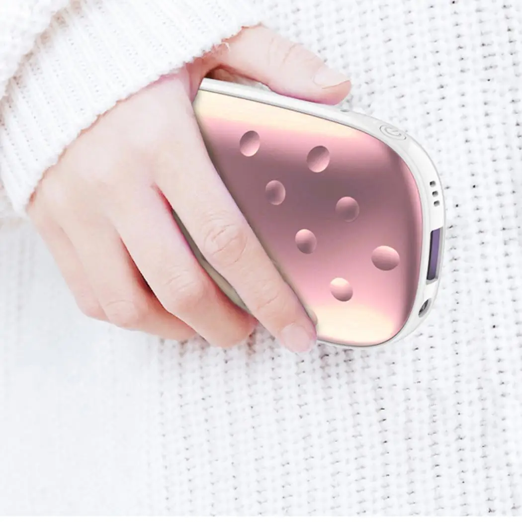 1 шт. маленький USB карманный обогреватель, зарядка для рук, грелка, портативный мобильный источник питания, DC 5(V) 1 A 800 мА, полимерная литиевая батарея с зеркалом
