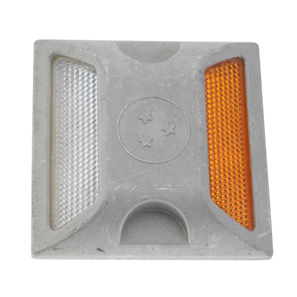 

Reflective Road Pavement Marker Pack of 4, Durable Aluminium Reflective Road