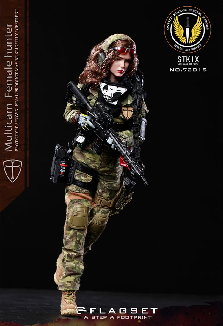 1:6 боевой Ангел Анжела женский hunter солдат набор фигурку игрушечные весы куклы