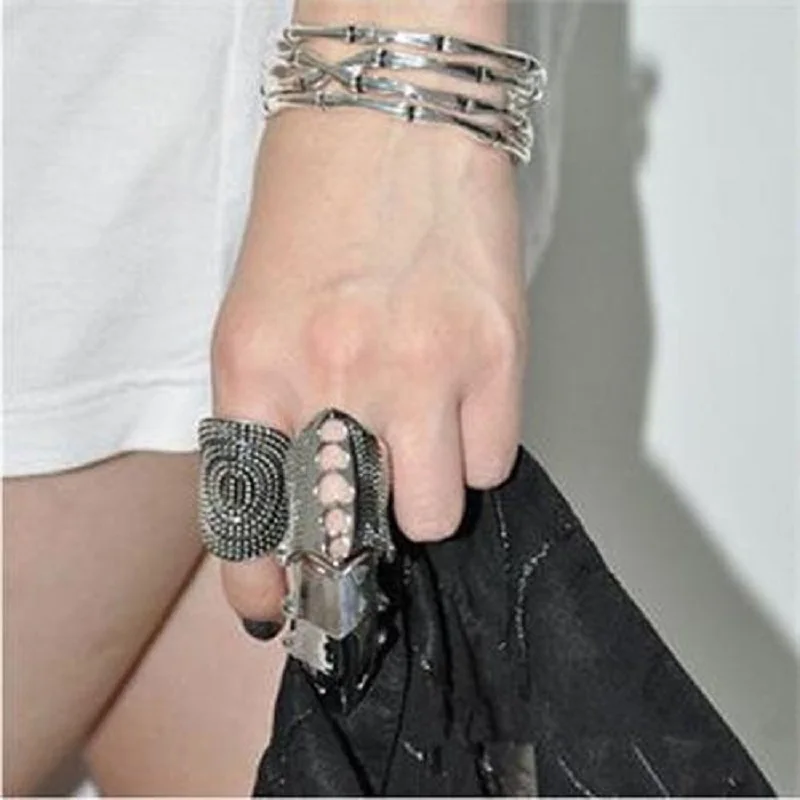 Модные женские ювелирные изделия 1 шт. крутые кольца в стиле ретро коготь шип