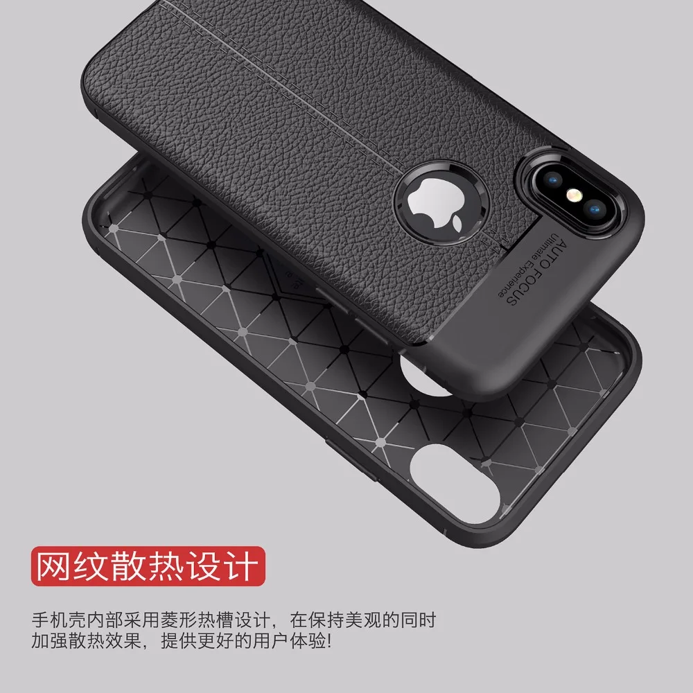 Мягкий силиконовый чехол Lychee для iphone X 8 5 SE 5S 6 S Plus 7 задняя крышка Fundas |