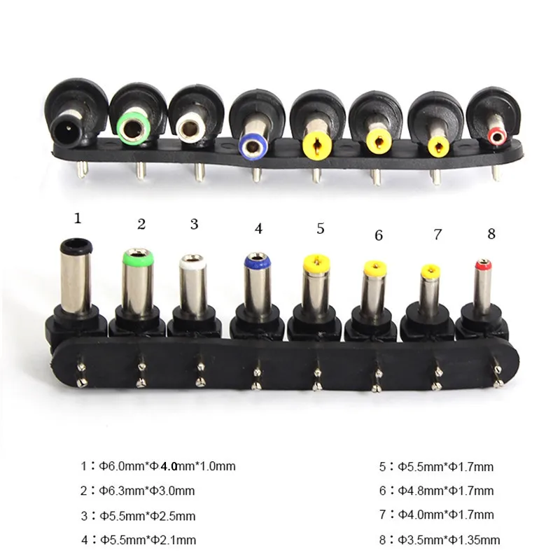 96 Вт Универсальный адаптер переменного тока зарядное устройство с 8 шт