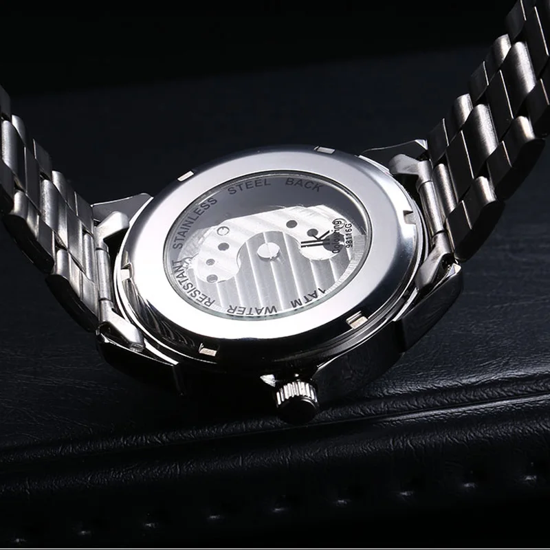 Женские часы IK автоматические механические скелетоны с ремешком из нержавеющей