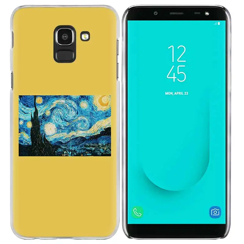 Эстетическое Ван Гог чехол КРЫШКА ДЛЯ samsung Galaxy A50 A70 A60 A40 A30 A20e A10 A9 A8 A7 A6 A5 J8 J7 J6 J5 J4 Plus Prime