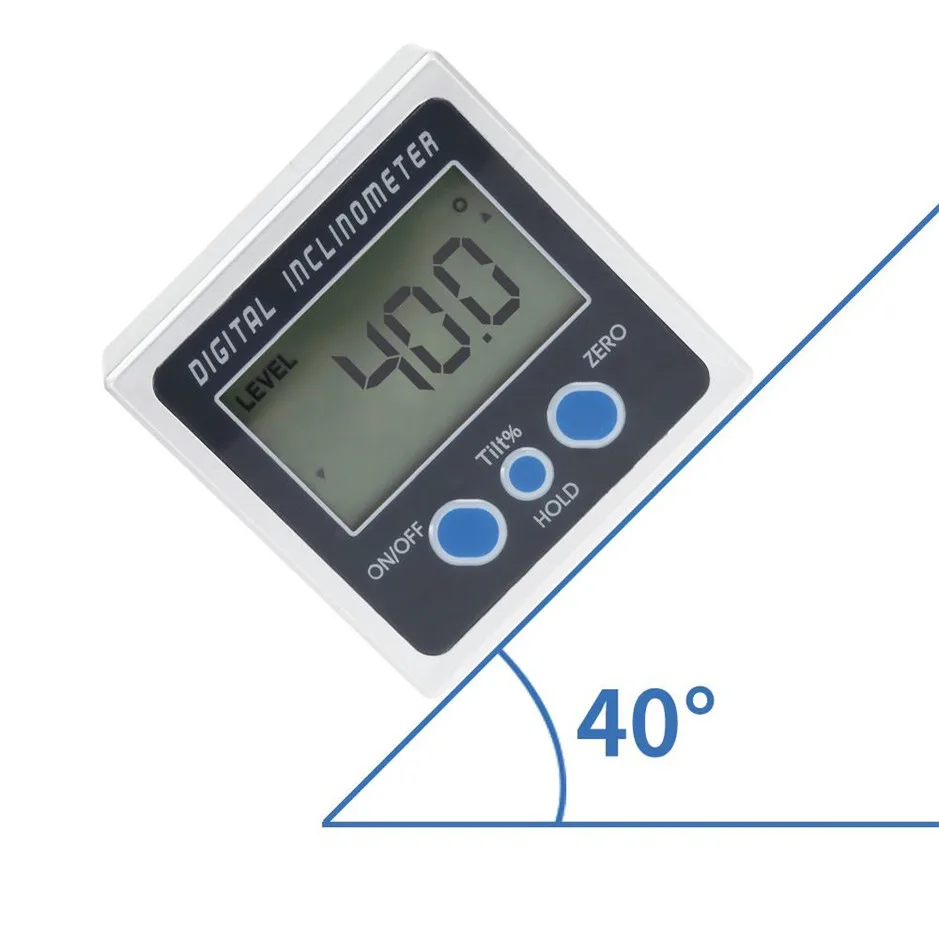 Digital Protractor Inclinometer Angle Level Box With Three Magnets Base Electronic 360 Gauge Meter | Инструменты