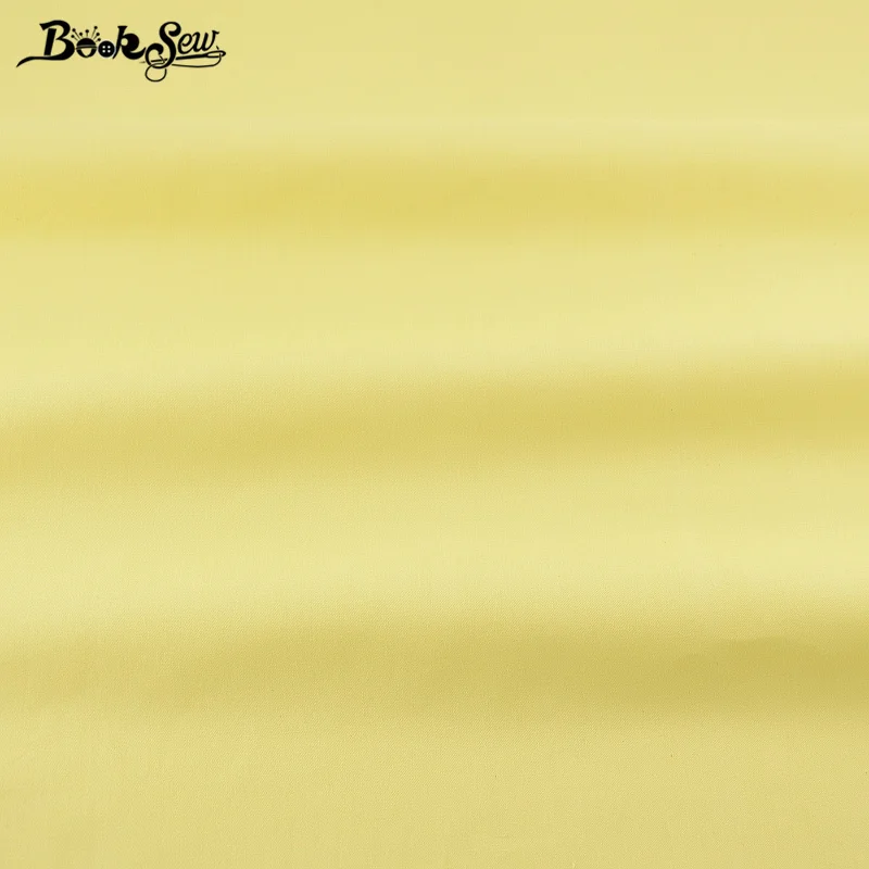 Новинка 100% хлопчатобумажная ткань бледно желтая саржевая Ткань Домашний