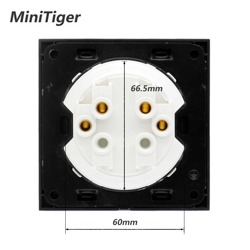 Настенный выключатель света EsooLi 2 клавиши 1 способ включения/выключения со
