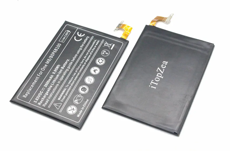 ITopZea 10 шт. 2600 мАч B0P6B100 35H00214 00M Сменный аккумулятор для HTC ONE 2 M8 Ace M8x One Max plus M8W M8D W8 E8