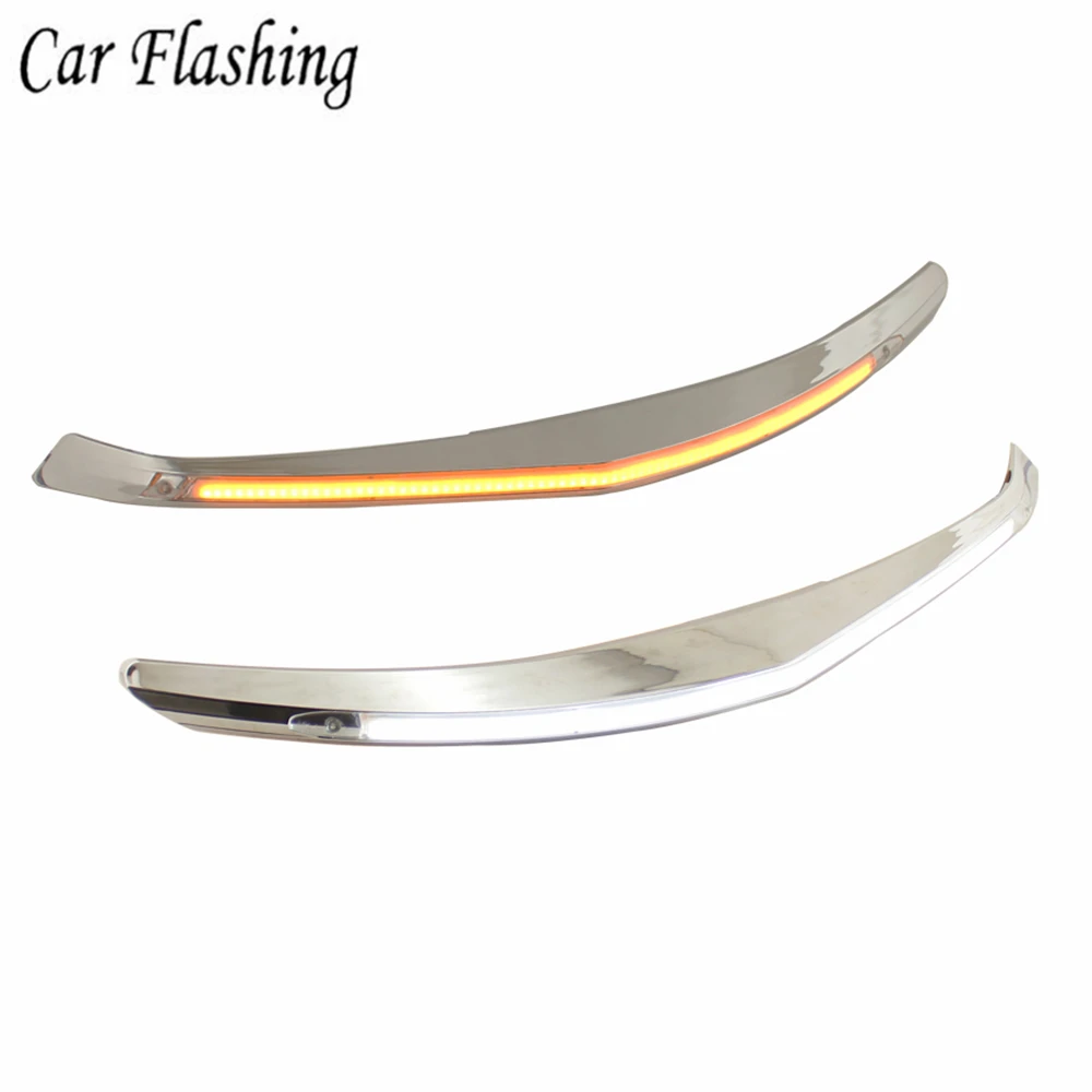 2 шт. украшение для автомобильной фары бровей указатель поворота 12V LED DRL