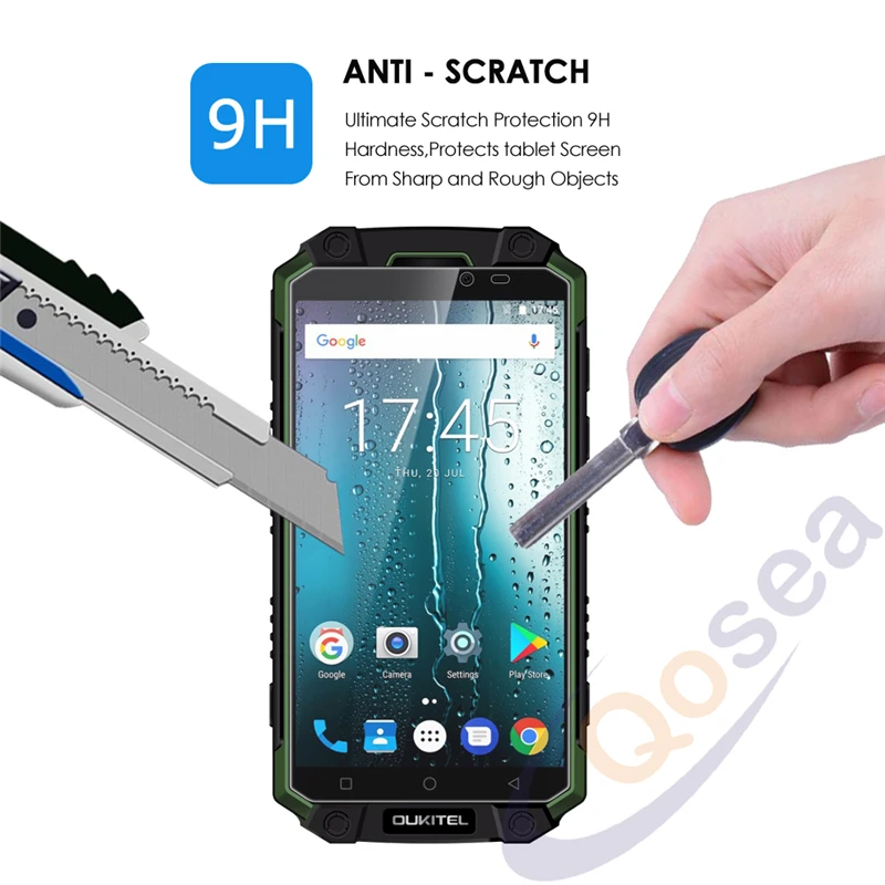 Qosea (2 упаковки) для Oukitel K10000 MAX закаленное стекло Ультрапрозрачная 2.5D 9 H Защитная