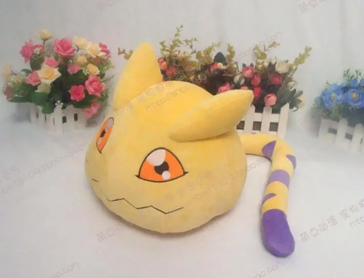 Плюшевая игрушка Nyaromon аниме приключения дигимона питомец лисий хвост 20*25 см