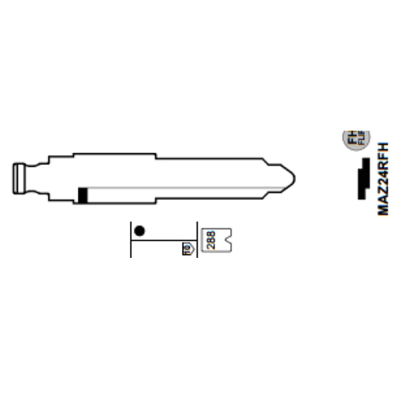 KEYECU 10x KEYDIY Universal Remotes Flip Key Blade 27# -1 Maz24R for Mazda | Автомобили и мотоциклы