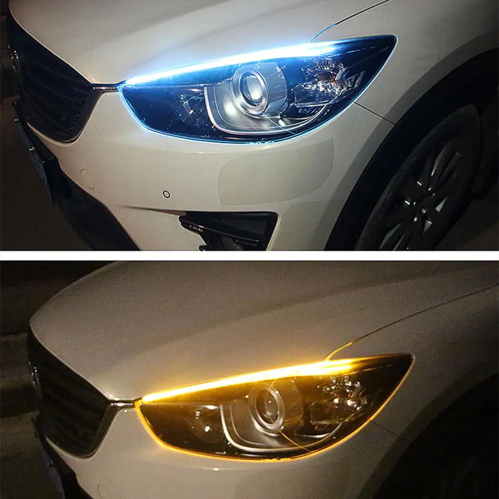 Для Toyota Corolla Avensis Yaris Rav4 Auris Hilux Prius Camry 40 Celica Супра автомобильный гибкий DRL