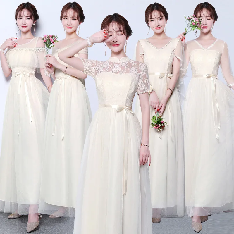 Красивое Очаровательное платье подружки невесты Emily с круглым вырезом