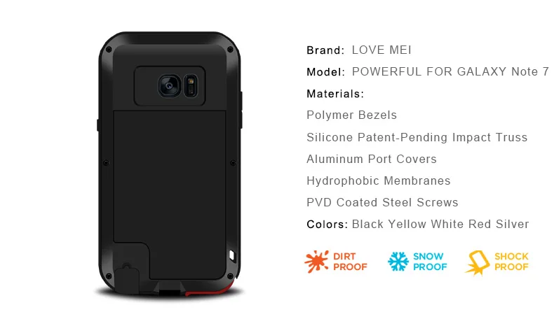 Чехол для samsung Galaxy Note 8 9 4 3 LOVEMEI мощный металлический противоударный алюминиевый чехол для телефона samsung Note 10 Pro Edge FE