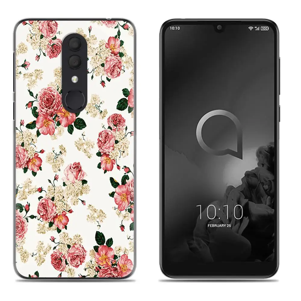7 Ударопрочный чехол для телефона для Alcatel 3()/5053 цветной Мягкий силиконовый чехол из ТПУ с рисунком - Цвет: 7