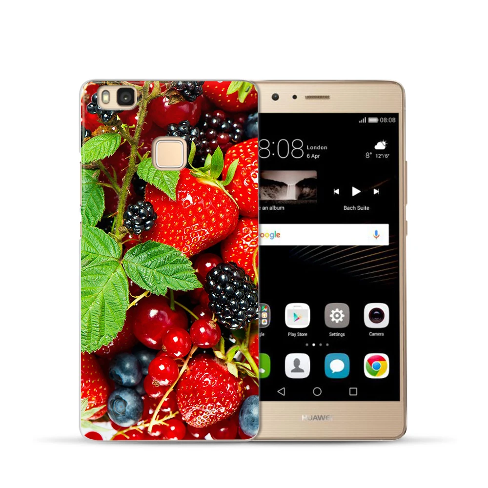Летний чехол с фруктами для Huawei P20 Lite Pro P10 Plus P8 P9 2017 honor 9 6A 6X чехлы телефонов Etui Capa Kazo