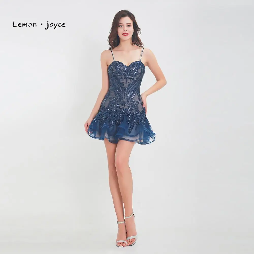 Lemon joyce сексуальные коктейльные платья дизайн Милая Русалка Мини Вечерние платья размера плюс