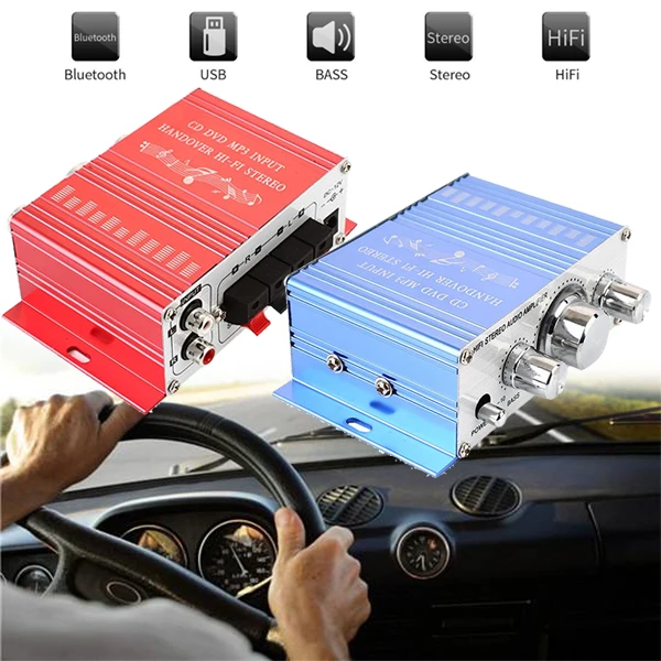 Vehemo Mini 2CH Hi Fi Цифровой Мотоцикл Авто стерео выход усилитель мощности режим звука