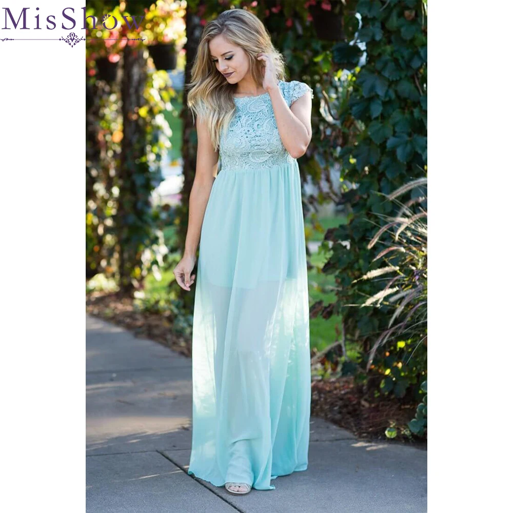 [На заказ] кружевное платье подружки невесты 2019 o образным вырезом Свадебная