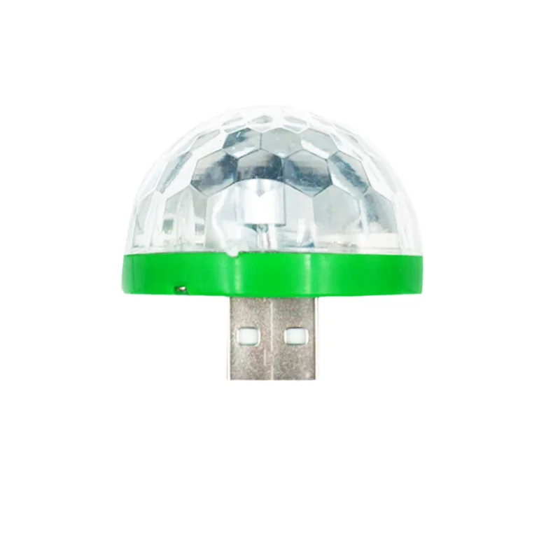 Мини USB СВЕТОДИОДНЫЙ сценический свет DC 5 V Портативный светодиодный USB RGB лампа изменение цвета с музыкальным ритмом для рождественской вечеринки KTV бар микрофон
