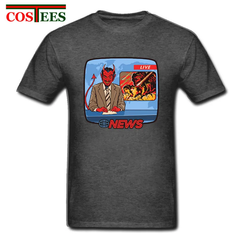 Мужская футболка в стиле ретро с надписью Devil 70 s забавная camisetas летняя 2018|Мужские