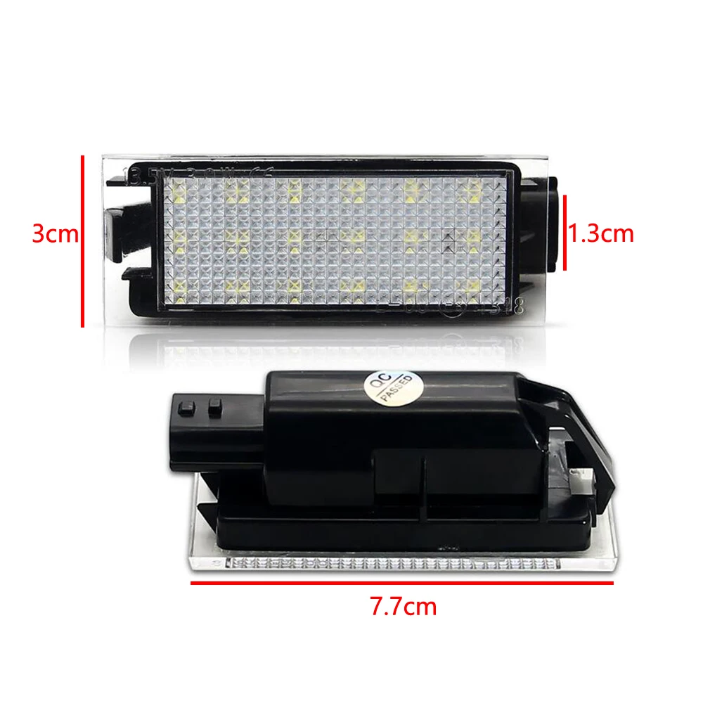 2pcs No Error Car LED License Plate Lights For Renault Megane 2 Clio Laguna 3 Twingo Master Vel Satis | Автомобили и мотоциклы