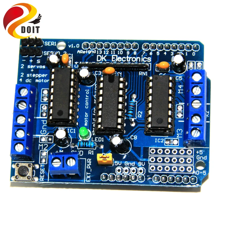 L293D щит управления двигателем Плата расширения привода двигателя для Arduino Щит RC