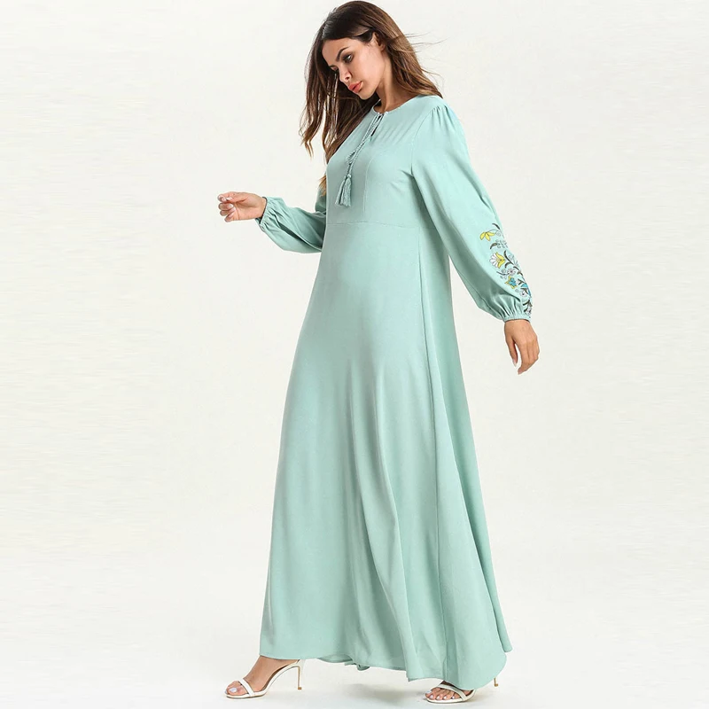 Vestidos Кафтан Дубай абайя Турция Ислам Мусульманский хиджаб платье Абая для женщин