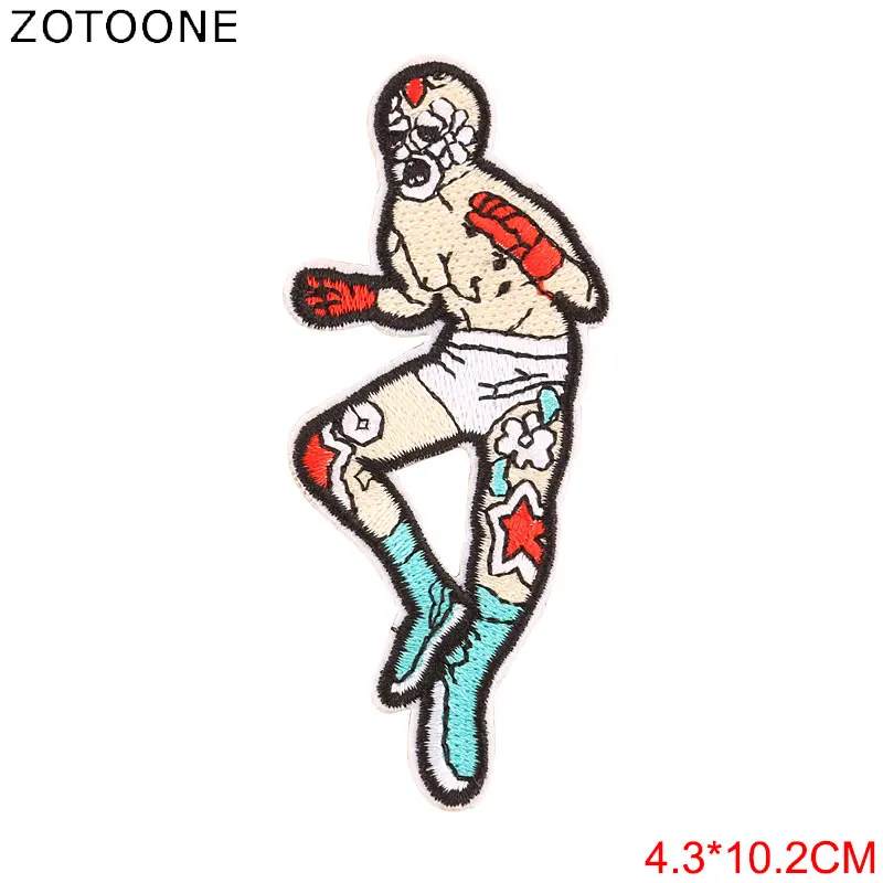ZOTOONE палец робота железа на патчи для аппликация одежду войлочный вышитый