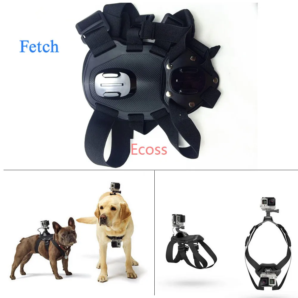 GoPro собаки жгут выборки + нагрудный крепежная деталь корпуса Ручная палка монопод